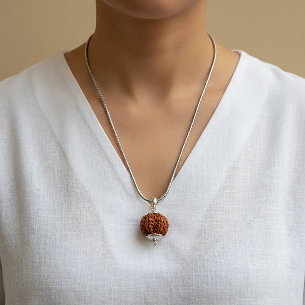 7 Mukhi Nepali Rudraksha Bead With Lab Tested Certificate