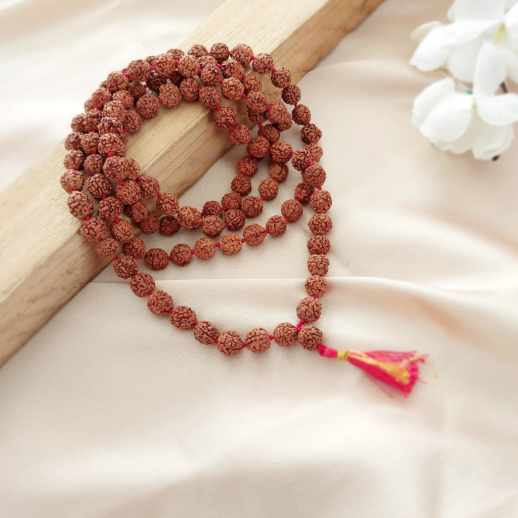 5 Mukhi Nepali Rudraksha Mala With Lab Tested Certificate